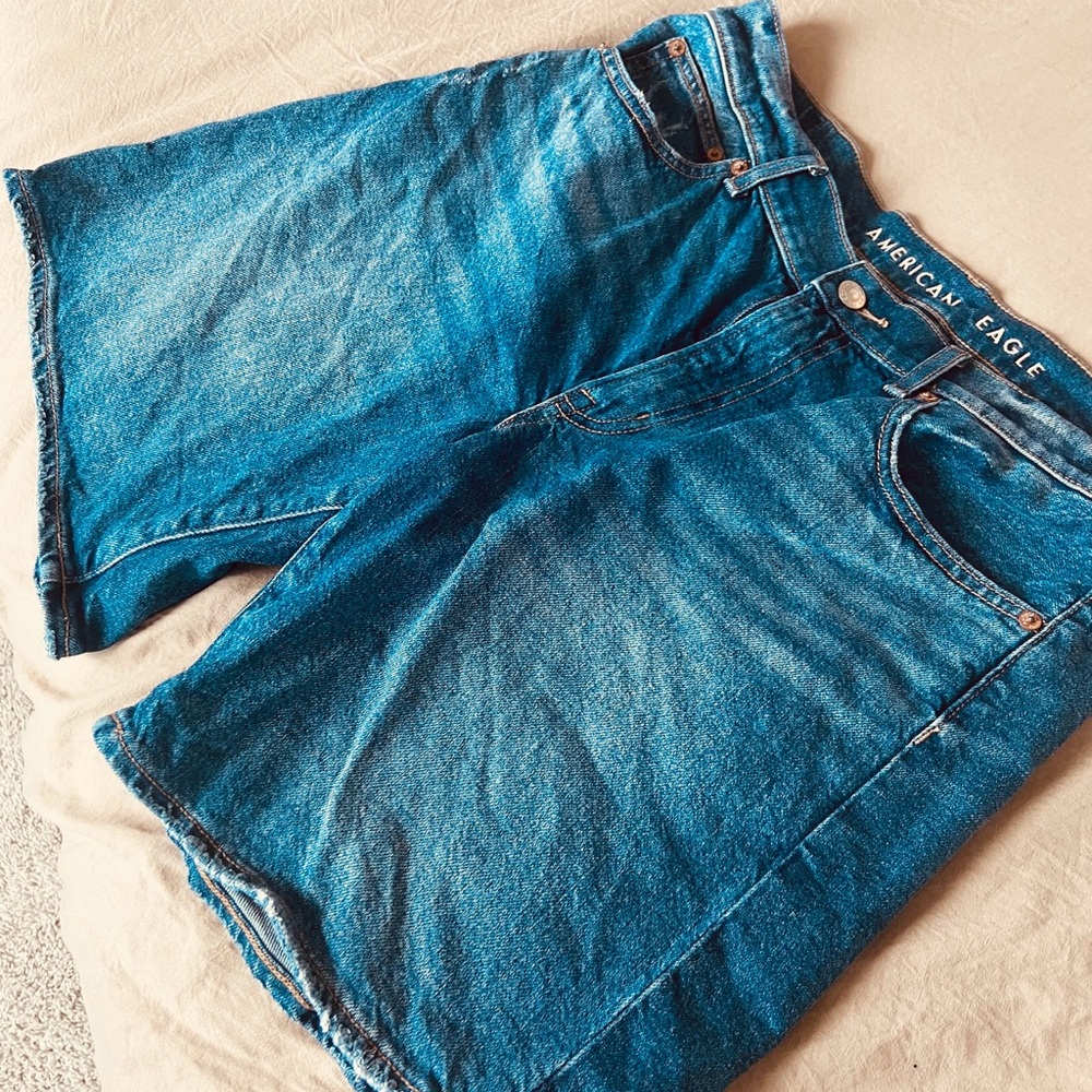 American Eagle Outfitters Blue Jean Shorts Relaxed Fit